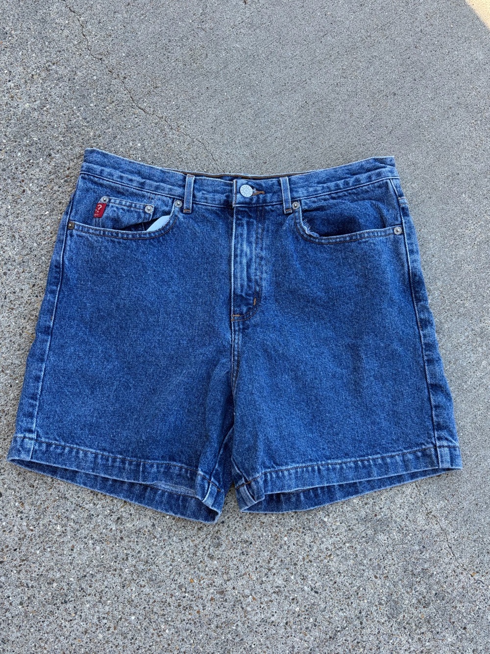 Vintage 90s Guess Denim Jean shorts womens size 30 Y2K High rise